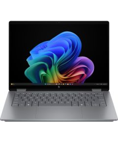 HP OmniBook X Flip AI 14-fk0009nn - Ryzen AI 5 340, 16GB, 512GB SSD, 14 2K 400-nit Touch, 5MP IR cam, US backlit keyboard, 59Wh, Meteor silver, Win 11 Home, 1 years / BP7R0EA#ABB