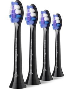 Philips Sonicare S2 HX6054/88 Sensitive zobu birstes uzgalis 4gab melns