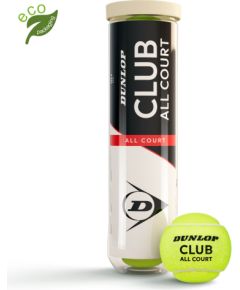 Tennis balls DUNLOP CLUB ALL COURT Entry 4-tube ITF