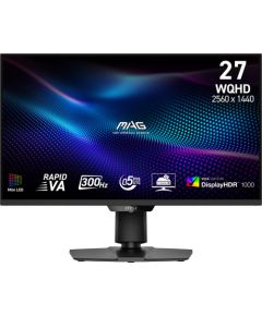 LCD Monitor MSI MAG 274QPF X30MV 27" Gaming/Frameless Matte Panel VA 2560x1440 16:9 300Hz 0.5 ms Colour Black MAG274QPFX30MV