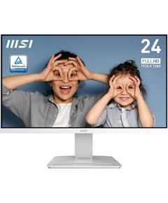 LCD Monitor MSI PRO MP2412W 23.8" Business Panel VA 1920x1080 16:9 100 Hz 1 ms Colour White PROMP2412W