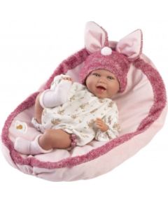 Llorens Lelle zīdainis Mimi 42 cm (spilvens, ar mānekli, mīkstais ķermenis) Spānija LL74134NM
