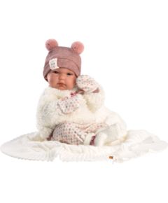 Llorens Lelle zīdainis Bimba meitene ar sedziņu un mānekli (vinila ķermenis) 35 cm Spānija LL63576