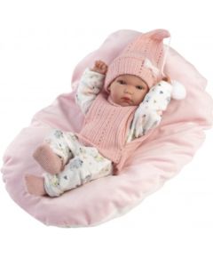 Llorens Lelle zīdainis Bimba meitene ar sedziņu un mānekli (vinila ķermenis) 35 cm Spānija LL63504
