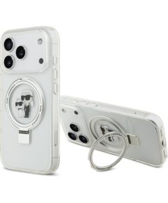 Karl Lagerfeld Apple  iPhone 17 Pro Ringstand Karl and Choupette MagSafe Case Transparent