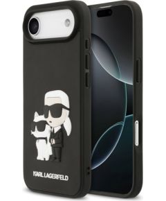 Karl Lagerfeld Apple  iPhone Air 3D Rubber Karl and Choupette Case Black