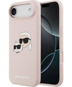 Karl Lagerfeld Apple  iPhone Air Liquid Silicone Double Heads MagSafe Case Pink