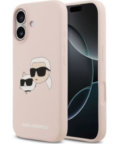 Karl Lagerfeld Apple  iPhone 17 Liquid Silicone Double Heads MagSafe Case Pink