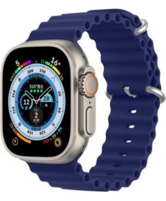 Dux Ducis   Strap Watch Strap 8 / 7 / 6 / 5 / 4 / 3 / 2 / SE (45 / 44 / 42mm) Silicone Band Bracelet Navy Blue