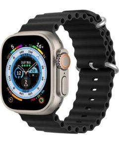 Dux Ducis   Strap Watch Strap 8 / 7 / 6 / 5 / 4 / 3 / 2 / SE (45 / 44 / 42mm) Silicone Band Bracelet Black
