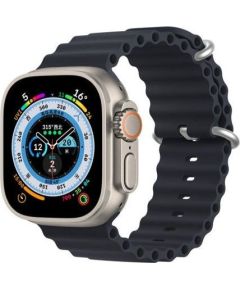 Dux Ducis   Strap Watch Strap 8 / 7 / 6 / 5 / 4 / 3 / 2 / SE (45 / 44 / 42mm) Silicone Band Bracelet Dark Blue