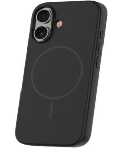 iLike Apple  iPhone 16 Soft Touch Silicone case With Magnetic Black