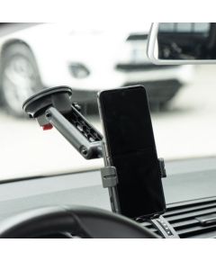 Forcell   FORCELL F-GRIP HS4 car holder for windshield / dasboard with wireless charging 15W black