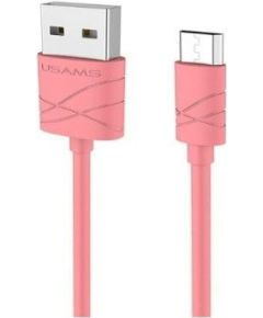USAMS   US-SJ039 U-Gee Pro PVC Universal Micro USB to USB Data&Fast 2A Charger Cable 1m Red