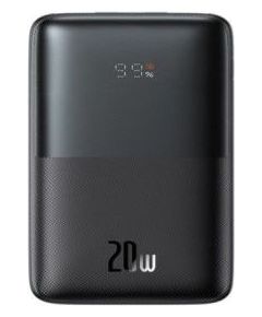 Baseus   Bipow Pro Power Bank 10000mAh 20W black with USB Type A - USB Type C 3A 0.3m cable Black