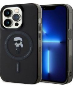 Karl Lagerfeld Apple  iPhone 15 Pro IML Ikonik MagSafe Case Black
