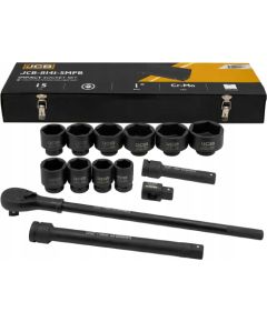 Uzgriežņu galviņu komplekts JCB 8141-5MPB; 1''; 36-80 mm; 15 gab.