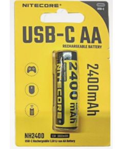 Nitecore NH2400 2400mAh USB-C Rechargeable AA Battery 1pcs