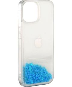 iLike Apple  iPhone 11 Silicone Case Water Glitter Blue