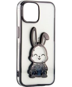 iLike Apple  iPhone 11 Silicone Case Print Desire Rabbit Black