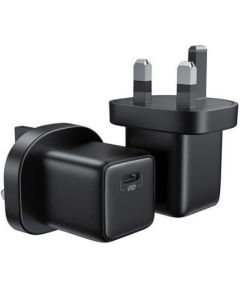 Joyroom   Small Fast USB Type C PD Charger 25W UK Plug Black