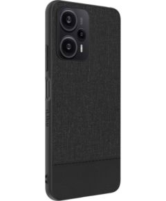 iLike Xiaomi  Redmi Note 12 / Poco X5 Plastic Leather Back Cover Black