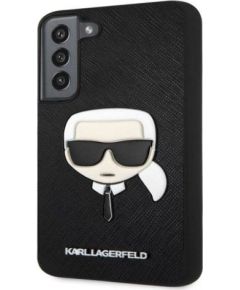 Karl Lagerfeld Samsung  Galaxy S22+ PU Saffiano Karl Head Case Black