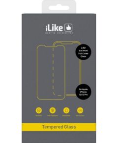 iLike Apple  iPhone 12/12 Pro 2.5D Silk Print Full Cover Glass