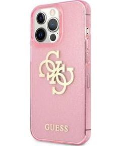 Guess Apple  iPhone 13 Pro Full Glitter Case Pink