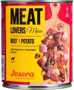 Josera Meatlovers Menu Wołowina z ziemniakami karma mokra dla psów 800g