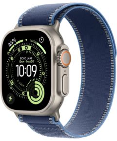 Apple Watch Ultra 3 GPS + Cellular 49mm Natural Titanium Case with Blue/Bright Blue Trail Loop - S/M Viedpulkstenis