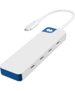 Hyper HyperDrive Flex 4 Port USB-C Hub, White/Blue HD5201BUGL