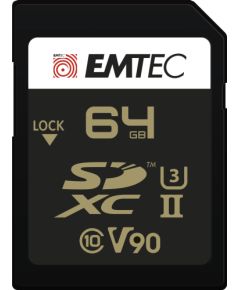 Emtec SD 64GB UHS-II U3 V90 SpeedIN Pro+