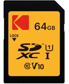 Kodak SD 64GB UHS1 U1 V10 Premium EKMSD64GXC10K