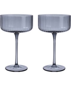 Wine goblet DOLCE 2pcs H17cm, grey