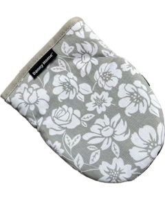 Oven gloves AIMAI 2pcs with silicone, grey flower