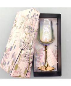 Wine goblet FLOW "Amazing Mum" H21,2cm, 450ml