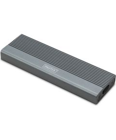 Digitus USB M.2 hard disk enclosure, SSD, external, NVMe + SATA, 10Gbps (NVMe) 6 Gbps (SATA), USB3.1 Gen2 DA-71156