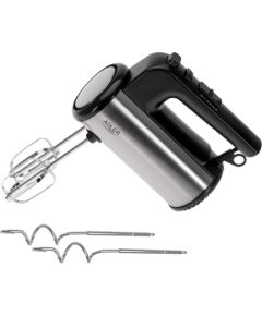 Adler Hand mixer AD 4232 Hand Mixer 900 W Number of speeds 5 Turbo mode Black/Stainless Steel