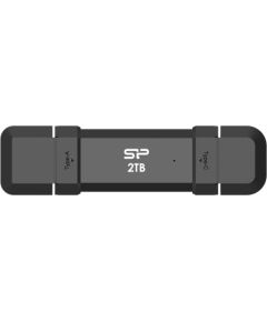 Silicon Power Portable External SSD DS72 2000 GB USB Type-A/USB Type-C 3.2 Gen 2 Black