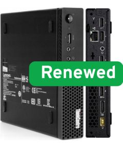 Lenovo- RENEW Grade B ThinkCentre M715q Desktop Mini PC AMD Ryzen 5 2400GE 8 GB SSD 256 GB AMD Radeon Vega 11 Graphics Windows 11 Pro 12 month(s)