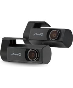 Mio MiVue R860WD, Dash Cam GPS Wi-Fi Front and rear cams synchronized for recording with an unobstructed view; 11.26" IPS anti-glare touchscreen; Upgrade to the STARVIS 2 technology for clear details; Integrated high speed Wi-Fi – Quick pairing using QR c