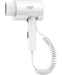 Adler Wall-Mount Hair Dryer AD 2285 2000 W Number of temperature settings 3 White