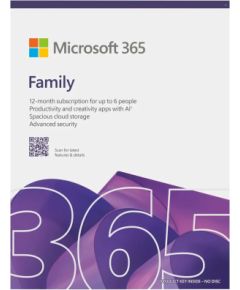 Microsoft M365 Family EP2-32335 License term 1 year(s) English EuroZone