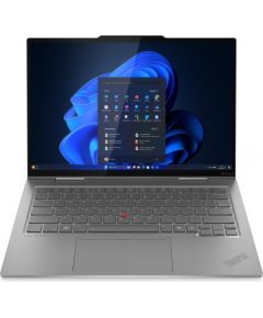 Lenovo ThinkPad X1 2-in-1 G10 Aura Edition Grey 14 " IPS Touchscreen WUXGA 1920 x 1200 pixels Anti-glare Intel Core Ultra 5 225U 16 GB Soldered LPDDR5x Solid-state drive capacity 512 GB Intel Graphics Windows 11 Pro 802.11ax Bluetooth version 5.3 LTE Upgr