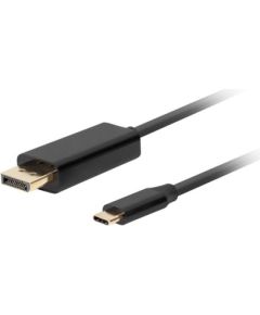 Lanberg USB-C to DisplayPort Cable, 1.8 m 4K/60Hz, Black Lanberg USB-C to DisplayPort Cable CA-CMDP-10CU-0018-BK Black 1.8 m