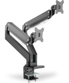 Digitus Desk Mount DA-90427 Adjustable Height, Rotate, Tilt, Swivel 15-35 " Maximum weight (capacity) 2x15 kg Black