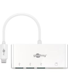 Goobay USB-C Multiport Adapter to 3x USB-A, Cardreader 40759