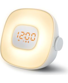 Muse Light Clock Radio ML-198CR Alarm function AUX in White