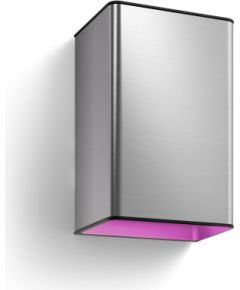 Philips Hue WCA Resonate Outdoor Wall Lantern, Inox 8 W 2000-6500 Hue White Colour Ambiance